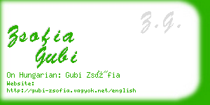 zsofia gubi business card